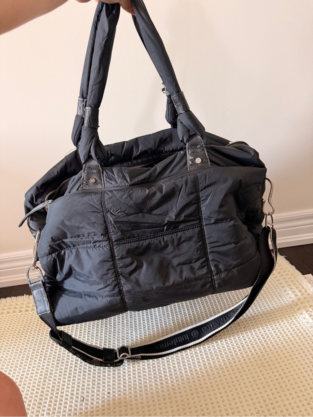 Lululemon Athletica Black Bon Voyage Duffel - Picture 2 of 6